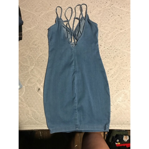 Denim mini dress - Picture 2 of 2